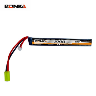 BONKA 1000mAh 25C 2S-1-A Airsoft Gun LiPo Battery